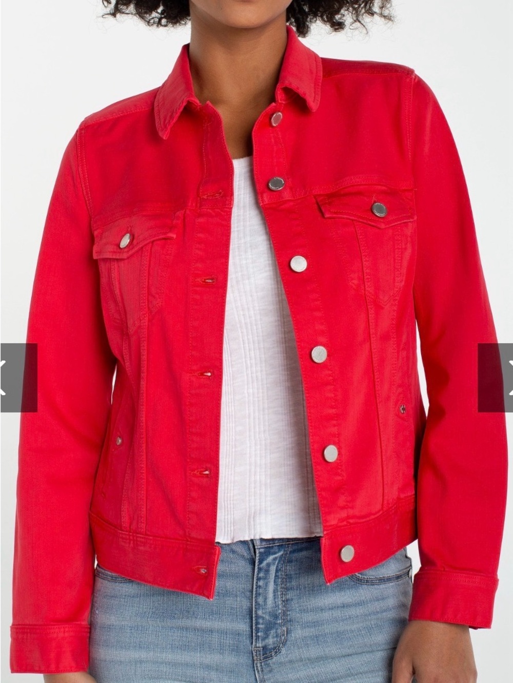 Liverpool Denim Jacket, Cherry Rose, Women’s Size L